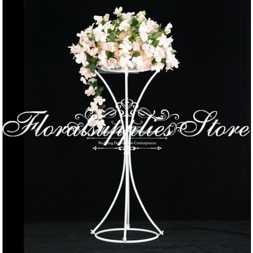 10PCS Floor Vases Flowers Vase Column Stand Metal Pillar Road Lead Wedding Centerpieces Rack Event Party Christmas Decoration