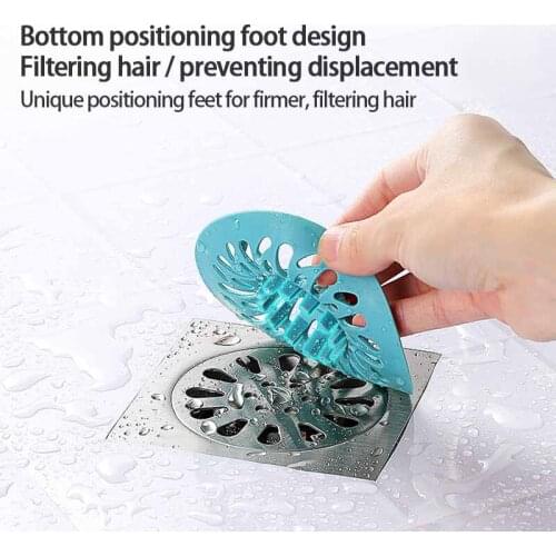 2021 Creative Anti-clogging Floor Drain Cover Kitchen Bathroom Sink Filter Hair Filter Sewer Hair Deodorant Toilet
