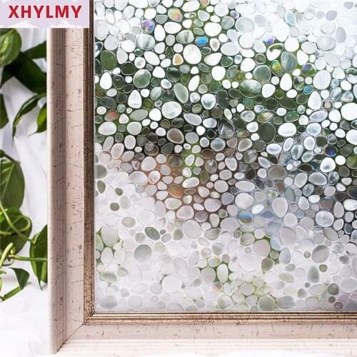 3D Laser Rainbow Privacy Window Film Static Anti UV Bedroom Living Room Office Kitchen Shop Sliding Door Stained Glass Stickers
