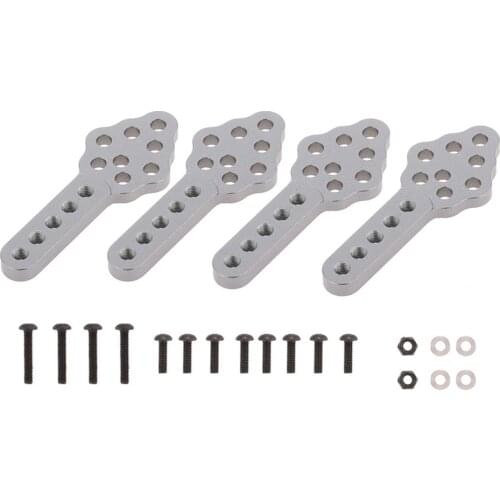 4Pcs CNC Metal Shock Absorber Mount Adjust Height Angle Stand for RC Crawler Car Axial SCX10 90046 D90 D110