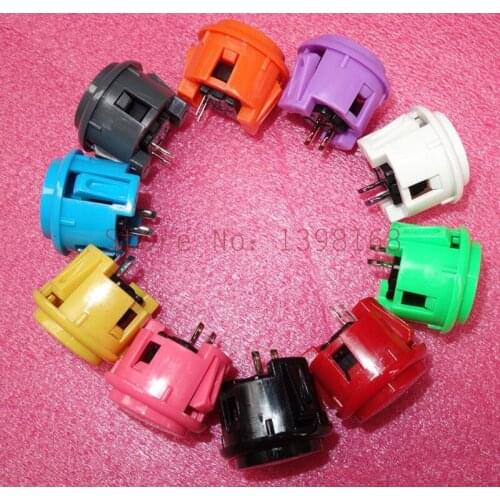 10 pcs Arcade Durable Push Button OEM 30mm mm push button copy sanwa push button DIY Arcade fighting game kit