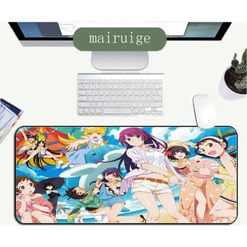 Large mouse pad anime girl notebook office keyboard table mat game accessories mousepad mini pc carpet rubber non-slip 40x80cm