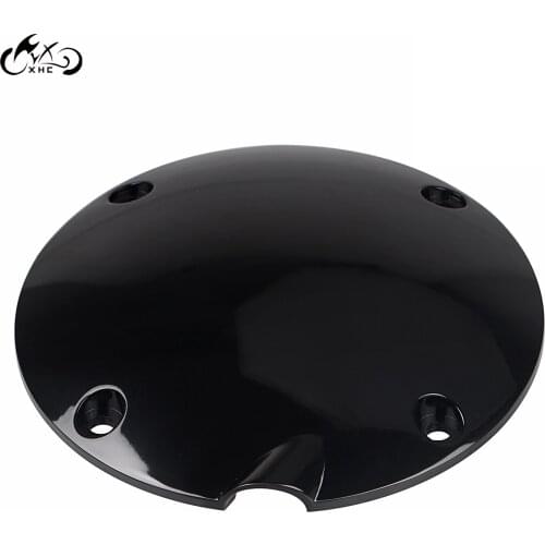 Motor Black CNC 4 Holes Smooth Domed Clutch Derby Cover For Harley Sportster 1200 883 XL 1994-2003 XLH883 Custom XL1200C XLH1200