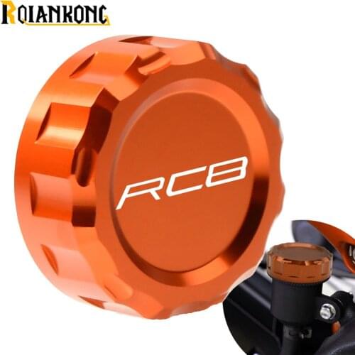 CNC Aluminum Motorcycle Accessories Rear Brake Fluid Reservoir Cover Caps Cylinder Reservoir Cover for RC8 2009-2016 2015