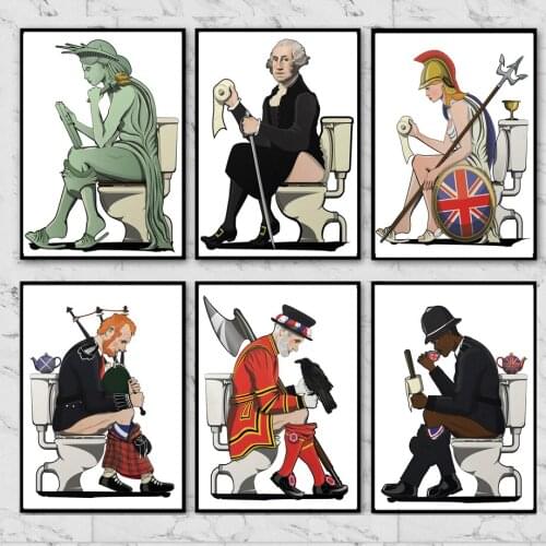 Diy Diamond Painting Famous Figure Toilet Picture Diamond Embroidery Full Diamond Mosaic Animal Cross Stitch Set Home Decoration