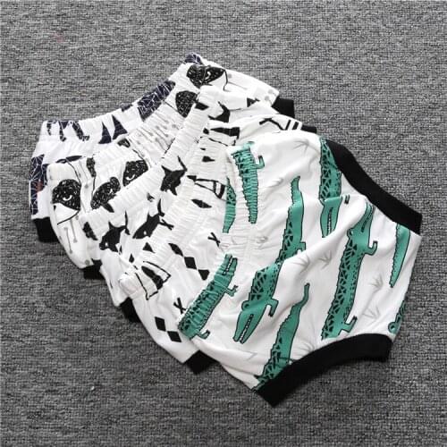 DKZ202 Hot Short Pants Baby PP summer Newborn Infant Clothing Anchor animal panda shark crocodile Triangle Tots Kids Shorts 2019