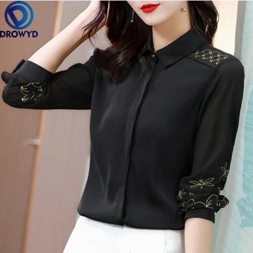 DROWYD Blouses With Embroidery