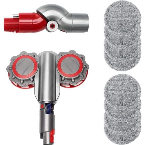 Electric Mop Head Attachment Replacement for Dyson Cordless Stick V7 V8 V10 V11 Vacuum Cleaner, with Adapter Converter