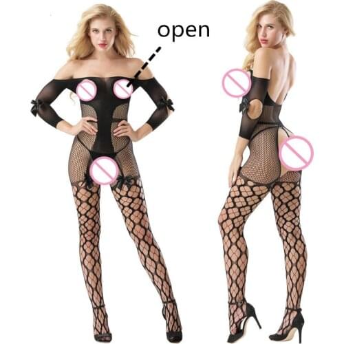 Porn women Sexy lingerie Babydolls erotic lingerie open crotch elasticity mesh body stockings hot exotic apparel Intimate goods