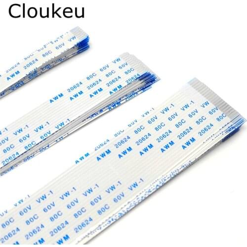 10Pcs FPC Flexible Flat Cable FFC 1.0MM 400MM A B type interface 4P 6P 8P 10P 12P 14P 16P 18P 20P 24P 26P 30P 32P 40cm