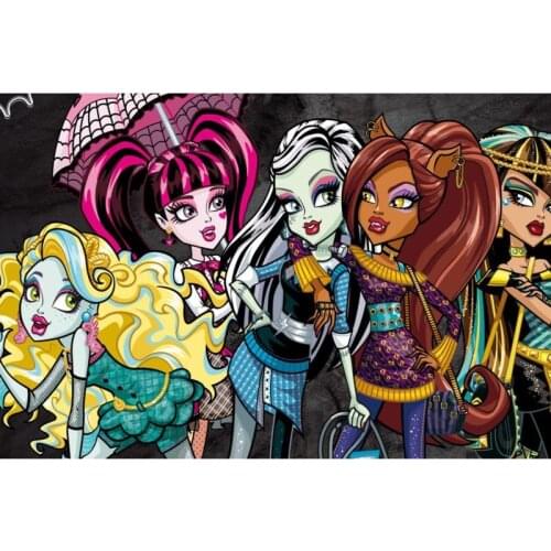 Monster High Canvas Fabric Cloth Poster Custom Art Canvas print Professional Home Wall Decoration