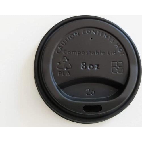 Ecorigin 236 ml lids, eco-friendly, biodegradable disposable, made in PLA, packs of 50 units. 8oz glasses