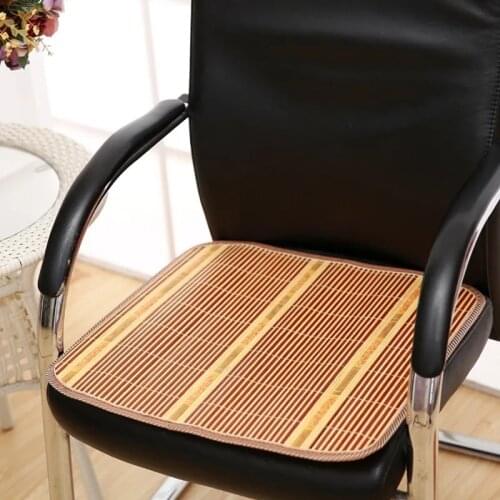 Summer Bamboo Mat Cushion Household Dining Chair Mat Office Chair Mat Breathable Cool Student Car Sofa Pad Bamboo Cool Cushion