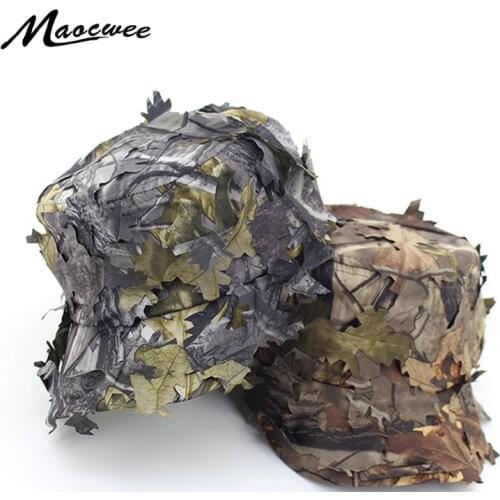 Men Women Flat Top Camo Army Military Outdoor Jungle Hat Shading Benn Maple Leaf Sniper Unisex Military Training Camouflage Hats