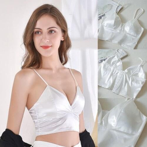 Summer New European And American Sexy Chest Wrapped Chest Deep V Small Young Woman Wrapped Chest Strap Chest Pad Underwear