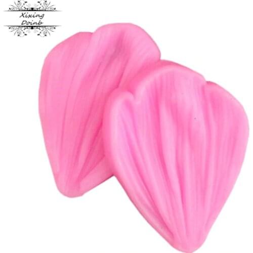 Xixing clamping leaf cooking tools wedding decoration baking Silicone Mould Fondant Molds DIY Cake candy Sugar Craft