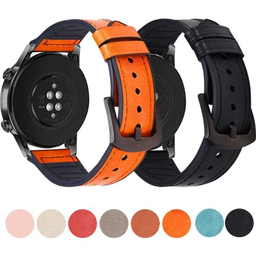Strap for Garmin Vivoactive Watch 4 Band for Active/Venu 2 Watch Leather Silicone Wristband Replace Watchband Soft Bracelet 22mm