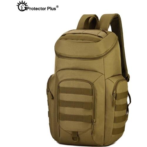PROTECTOR PLUS Tactical Military Backpack 40L Men Waterproof MOLLE System 15 Inches Laptop Camping bag Outdoor Travel Rucksack