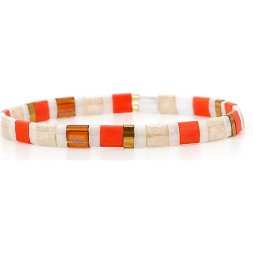 TILA Beads Mixed Color Woven Beaded Jewelry Womens Jewelry with Free Shipping Bohemian Woman Bracelet Personalized Bracelet