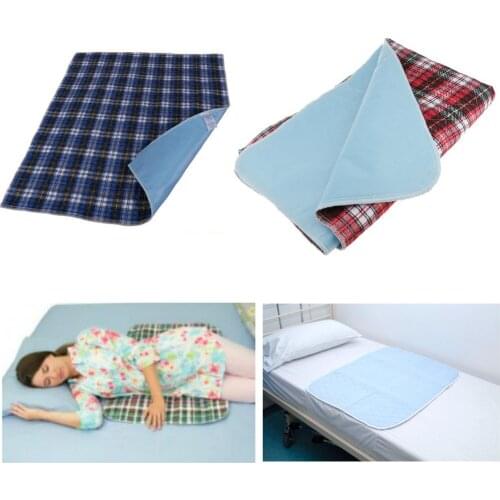 Pack of 2pcs Reusable Waterproof Mattress Sheet Protector with Highly Absorbent Fill Layer and Soft Cotton Blend Cover