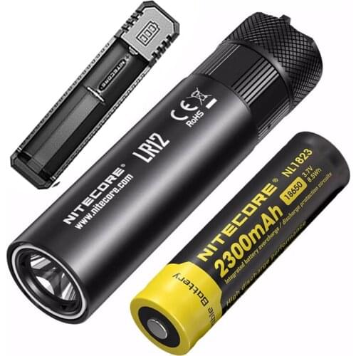 NITECORE LR12 CREE XP-L HD V6 LED 1000 Lumen Retractable Diffuser Enables 2 In 1 Design Lantern Flashlight Reading Free Shipping