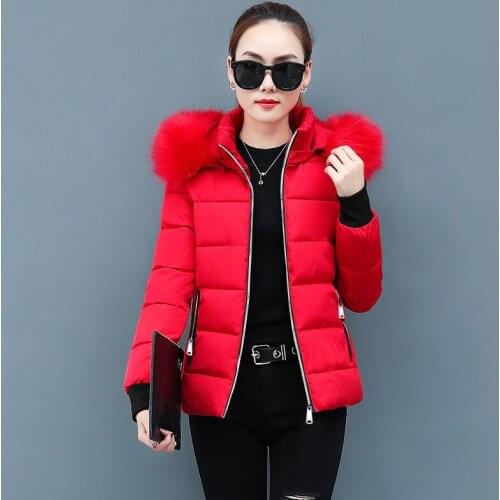 Winter Jacket Women Coat Fur Collar Parka Mujer Ladies Puffer Coat Women Elegant Casaco Loose Clothing Warm Coat Women Outwear
