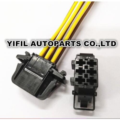 2/4/10pcs/lot 6 Pin/Way Taillights Lamp Connector Plug Wire Cable Pigtail For Audi VW PASSAT B8 Magotan Sagitar 1J0 972 723