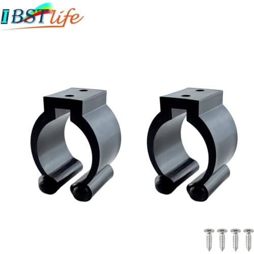 2PCS Nylon Portable Fishing Rod Clips Plastic Club Positioning Clamps Holder Accessories Wall Mounted Organizer Fishing Rod Rack