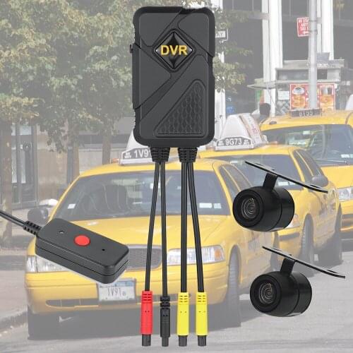 2CH Car DVR Camera Full HD 1080P 2 Dashcam Dash Cam car registrar Spuer Night Vision Dual Record Hidden Video Recorder