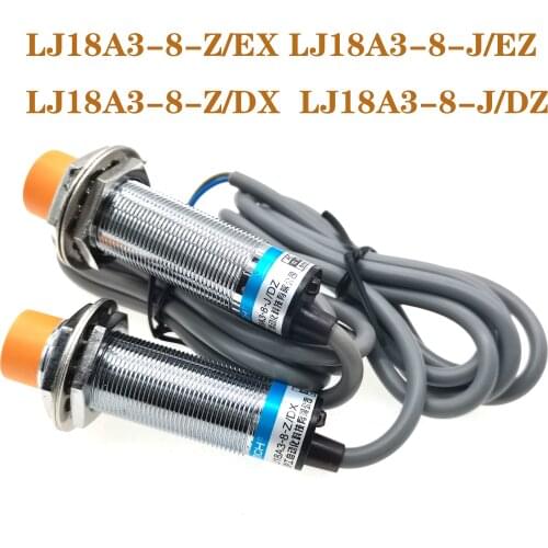 5 proximity switches LJ18A3-8-Z/EX LJ18A3-8-J/EZ LJ18A3-8-Z/DX LJ18A3-8-J/DZ DC 24V second-line NO normally open M18