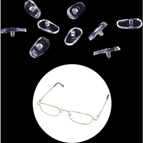 50 Pairs Vision Silicone Eyeglass Sunglass Glasses Nose Pad Oval