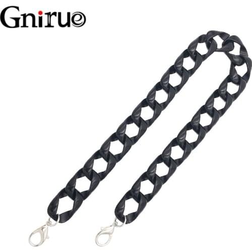 60cm-120cm New Fashion Personality Acrylic Chain Ring Handbag Handle Plastic Strap Shoulder Bags Accessories For Women