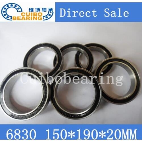 6830 2RS Metric Thin Section Bearings 61830 RS 150x190x20