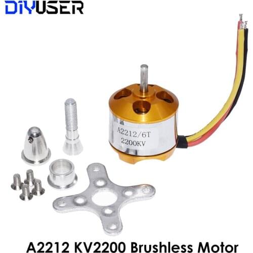 A2212 KV2200 2200KV RC Brushless motor rc spare parts Firepower for airplane helicopter