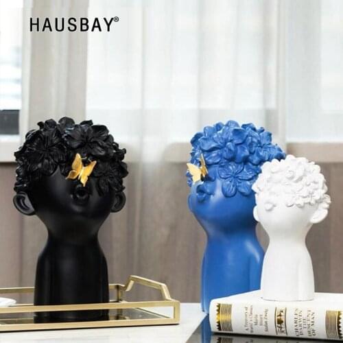 Abstract Boy Statue Baby Figurines Sculpture Wedding Decoration Craft Artistic Angel Statue Home Decoration Accessories 05449