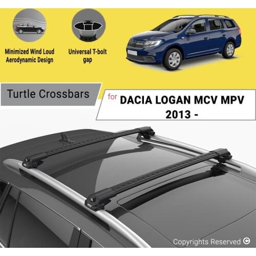 BARS FOR DACIA LOGAN MCV 2013 ON ALUMINUM ALLOY SIDEBARS CAR ROOF RACK LUGGAGE CARRIER CROSSBAR