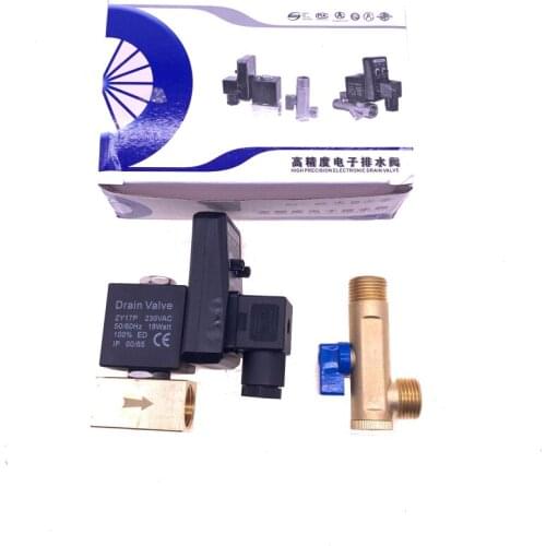 Free shipping 4pcs/lot OPT-B/ OPT-A solenoid valve electronical auto timer drain valve AC24V/110V/220V