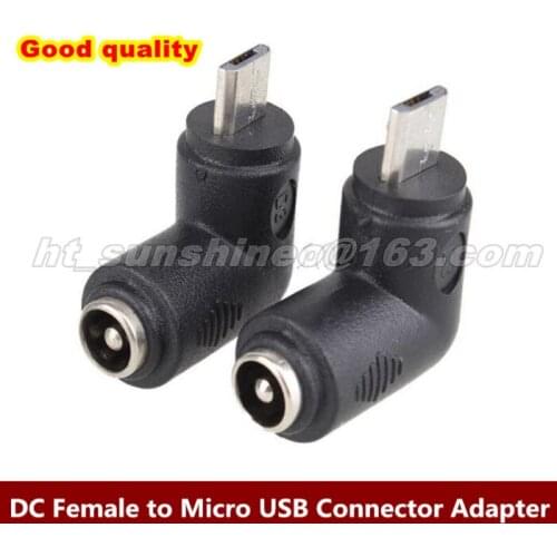 Free shipping via DHL/Fedex 500PCS/LOT DC5.5x2.1mm Female Converter To Micro USB Male Adapter Connector
