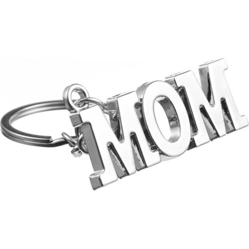FREE SHIPPING BY DHL 100pcs/lot 2019 New Design Metal Mom Keychains Dad Keyrings for Mother Day Gifts Father Day Gifts