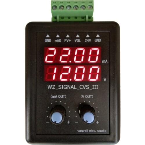 4-20ma Signal Generator 24V Current Voltage Transmitter Calibrator source 0-10V Constant Current Source Simulation