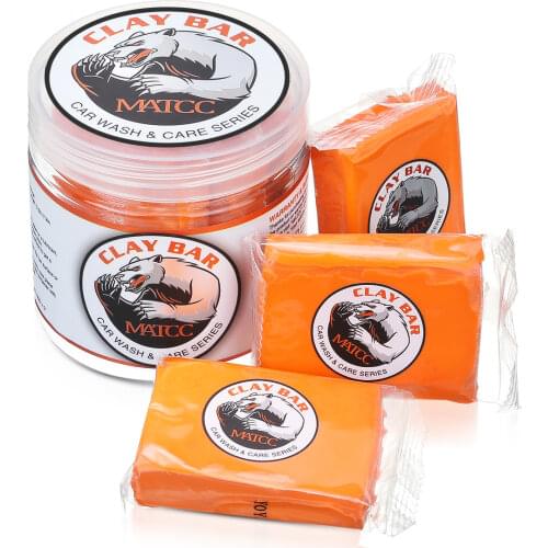 3Pcs Car Wash Clay Bar Paint Detail Cleaning Magic Mud Packed in PVC Box Detailing Wash Cleaner Sludge Mud Remove Dropship