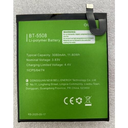 HST New Battery 3080mAh / 11.80Wh BT-5508 3.83V Phone Replacement Battery For Leagoo T8s Phone Batteries