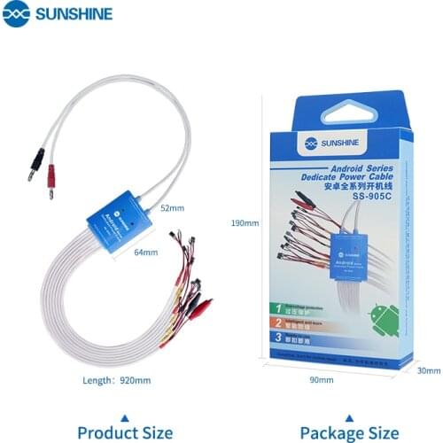 SS-905C Android One Button Boot For Samsung Huawei Xiaomi and other brand smart phone DC Power Supply Current Testing Cable