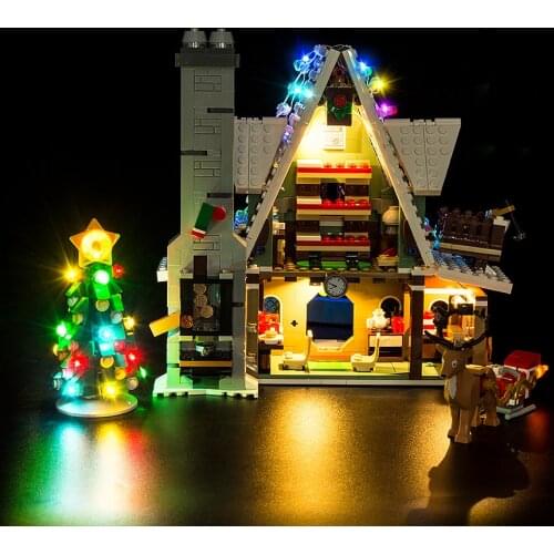 Led Light Kit (Classic Version) For 10275 Elf Club ( the blocks car set not included)