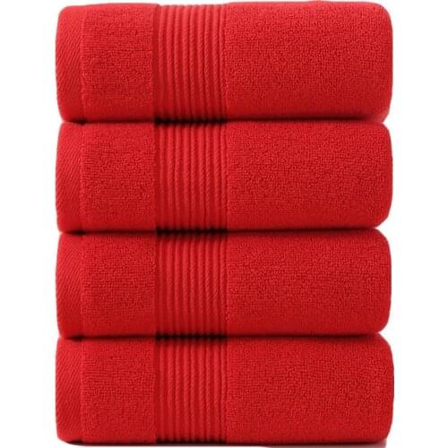Red 35X75 High Quality New 100% Adult Men women Gift Water Absorption Home Bath Towel Face Towel