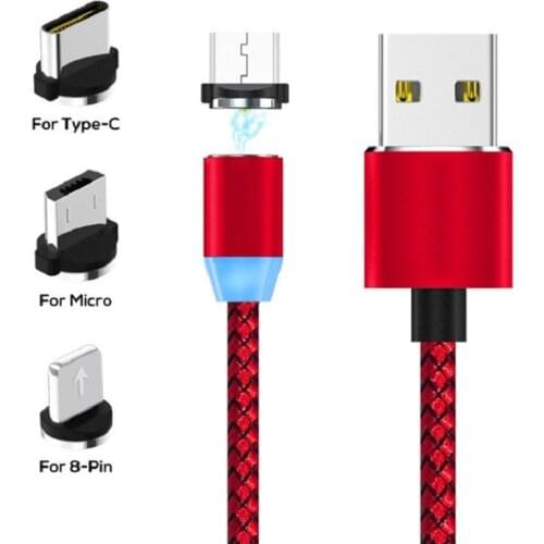 Magnetic Micro USB Cable plug Android Mobile Phone cable plug Fast Charging USB Type C Cable Magnet Charger Wire Cord freeing