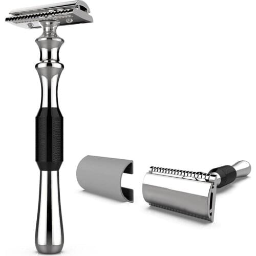 New Double Edge Safety Shaving Razor Aluminum Alloy Frosting Anti-Skidding for Mens Shave
