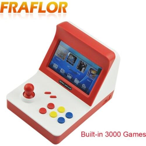 Newest 64bit Game Console Rocker Retro Arcade Video Game Console Built-In 3000 Games Two Controllers Dual gamepad Music TV Out