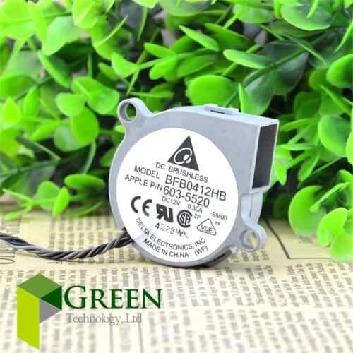 The original Delta 12V 0.3A 4515 45x45x15mm BFB0412HB P/N603-5520 Cooling Fan for G5 A1058 Projector cooling fan