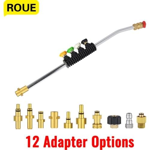 High pressure cleaner Spray gun nozzle metal extension rod car Washer jet Tips Rotating Turbo For Karcher Bort NilfiskBoschLavor